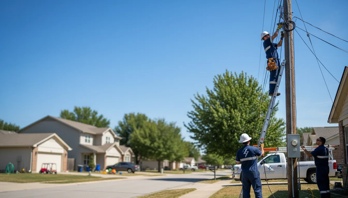 Residential electrician providing installation services in Arlington, MN